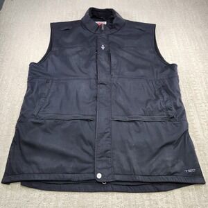 SCOTTeVEST Travel Vest Men 2XLT Black Heavyweight Black Pockets Travler Full Zip